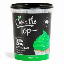 Fondant, Buttercream, Ganache & Sugar Icing Over The Top Buttercream Green 425g