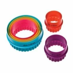 Mint Cake And Party Decorating Tools Plastic 5 Pack Cookie Cutter Sets - Multiple Shapes