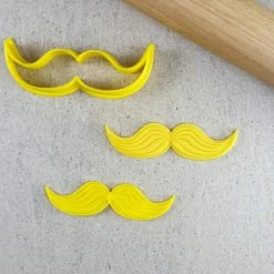 Custom Cookie Cutters Moustache Embosser & Cutter Set