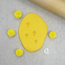 Custom Cookie Cutters Cutters, Embossers, Debossers Mini Crosses Embosser Set