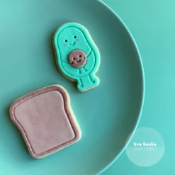 Eva Emilia Cake Designs Cutters, Embossers, Debossers Toast Cutter/Embosser Set By Eva Emilia