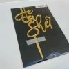 Allspex HE OR SHE? Cake Topper - Gold Mirror Cake Toppers, Plaques & Candles