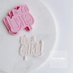 Eva Emilia Cake Designs Cutters, Embossers, Debossers Its A Girl! Debosser And Cutter Set By Eva Emilia