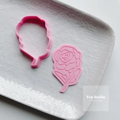 Eva Emilia Cake Designs Cutters, Embossers, Debossers Rose Debosser & Cutter Set By Eva Emilia