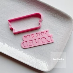 Eva Emilia Cake Designs Cutters, Embossers, Debossers You Are Loved Debosser & Cutter Set By Eva Emilia