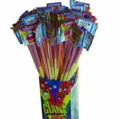 The Professors Lollies, Fairy Floss & Chocolate Giant Rainbow Straws