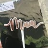 Allspex Cake Toppers, Plaques & Candles Acrylic 'Mum' Cursive Cake Topper - White Backing W/Rose Gold Layer 1 Allspex Cake Toppers, Plaques & Candles Acrylic 'Mum' Cursive Cake Topper - White Backing W/Rose Gold Layer