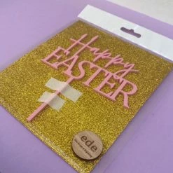 Elite Design Cake Toppers, Plaques & Candles Happy Easter Cake Topper