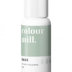 Colours, Paints, Dusts, Glitters & Flavours Colour Mill Oil Based Colouring 20ml Sage