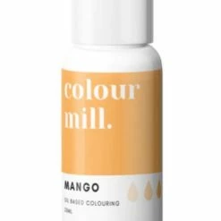 Colours, Paints, Dusts, Glitters & Flavours Colour Mill Oil Based Colouring 20ml Mango