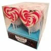 The Professors Large Pink And White Heart Lollipop Lollies, Fairy Floss & Chocolate
