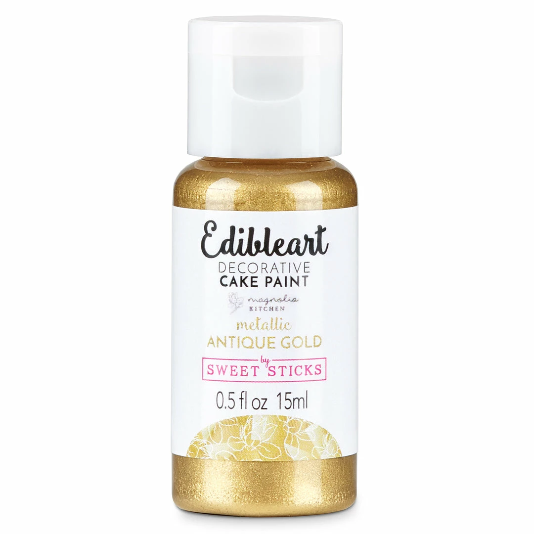 SWEET STICKS Metallic Antique Gold Edible Art Paint 15ml Colours, Paints, Dusts, Glitters & Flavours 3 SWEET STICKS Metallic Antique Gold Edible Art Paint 15ml Colours, Paints, Dusts, Glitters & Flavours