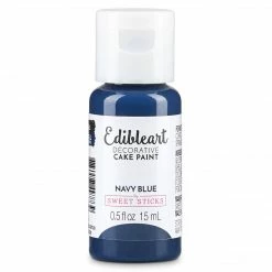 SWEET STICKS Navy Blue Edible Art Paint 15ml Colours, Paints, Dusts, Glitters & Flavours