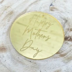 Allspex Laser Cut Gift Tag 'Happy Mother's Day'