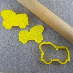 Custom Cookie Cutters Cement Truck Cutter & Embosser Set Cutters, Embossers, Debossers