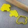 Custom Cookie Cutters Cutters, Embossers, Debossers Dump Truck Cutter & Embosser Set