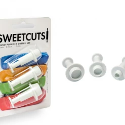Sweetcuts Cookie Cutters Round Plunger Cutters