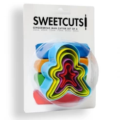 Sweetcuts Gingerbread Man Cutter Set Of 5 Cookie Cutters