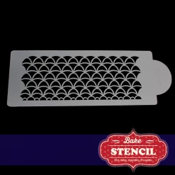 Bake Stencil Decorating Tools Art Deco Side Stencil
