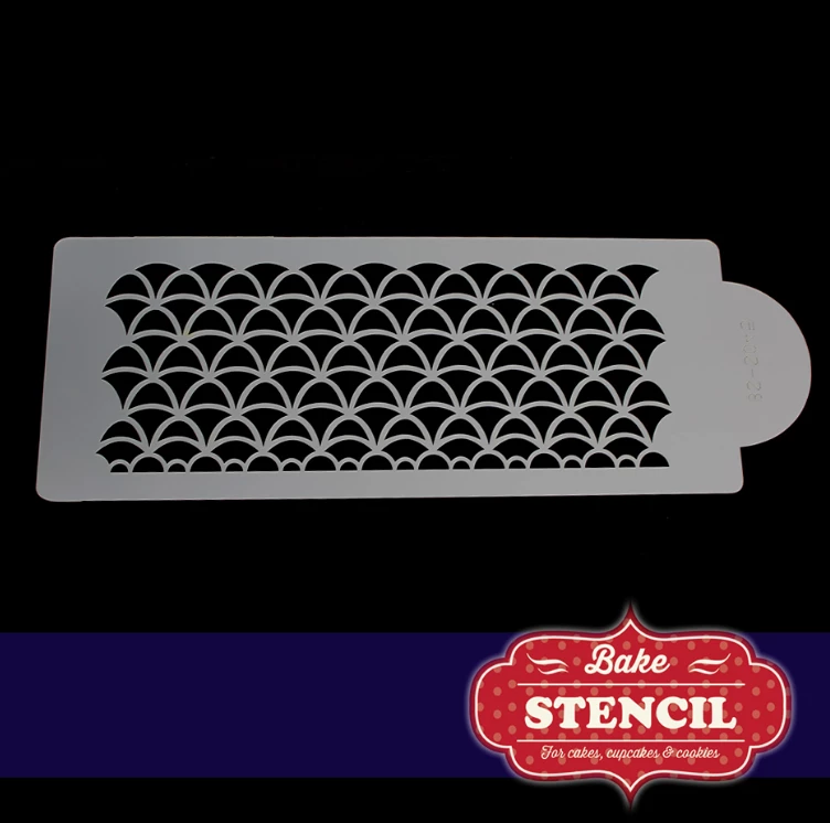 Bake Stencil Decorating Tools Art Deco Side Stencil 3 Bake Stencil Decorating Tools Art Deco Side Stencil