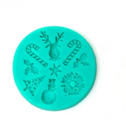 Mint Cake And Party Christmas Icons Silicone Mould Decorating Tools