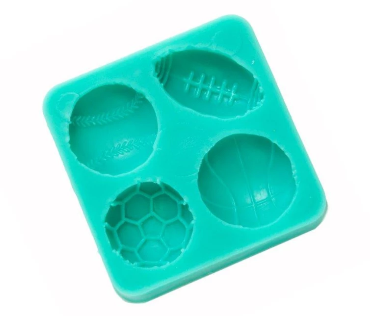 Mint Cake And Party Sports Balls Silicone Mould 3 Mint Cake And Party Sports Balls Silicone Mould