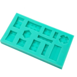 Mint Cake And Party Lego Blocks Silicone Moulds Decorating Tools