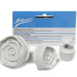 Ateco Cookie Cutters Rose Plunger Cutter Set