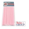Bake Group Decorating Tools Pink Plastic Lollipop Sticks - Pack Of 25