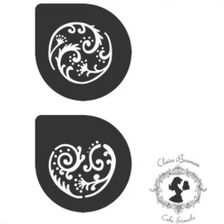 Claire Bowman Flower Stencil - Pack Of 2