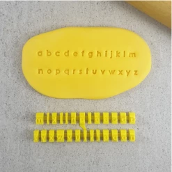 Custom Cookie Cutters Tiny Lower Case Letter Stamp Set