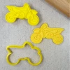 Custom Cookie Cutters Dirt Bike Embosser & Cutter Set