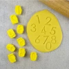 Custom Cookie Cutters Number Stamp Set