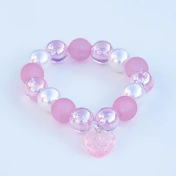 Sweet As Sugar Jewellery Beaded Bracelet Matching Pink Lollipop Necklace