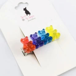 Sweet As Sugar Jewellery Rainbow Bears Hair Clip