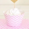 Illume Partyware Chevron Pink Cupcake Wrapper 2 Illume Partyware Chevron Pink Cupcake Wrapper