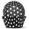 Mint Cake And Party #1 Black Polka Dots Baking Cups