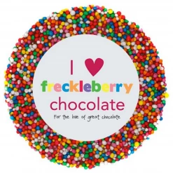 Freckleberry Single Round Chocolate Freckle Lollies, Fairy Floss & Chocolate