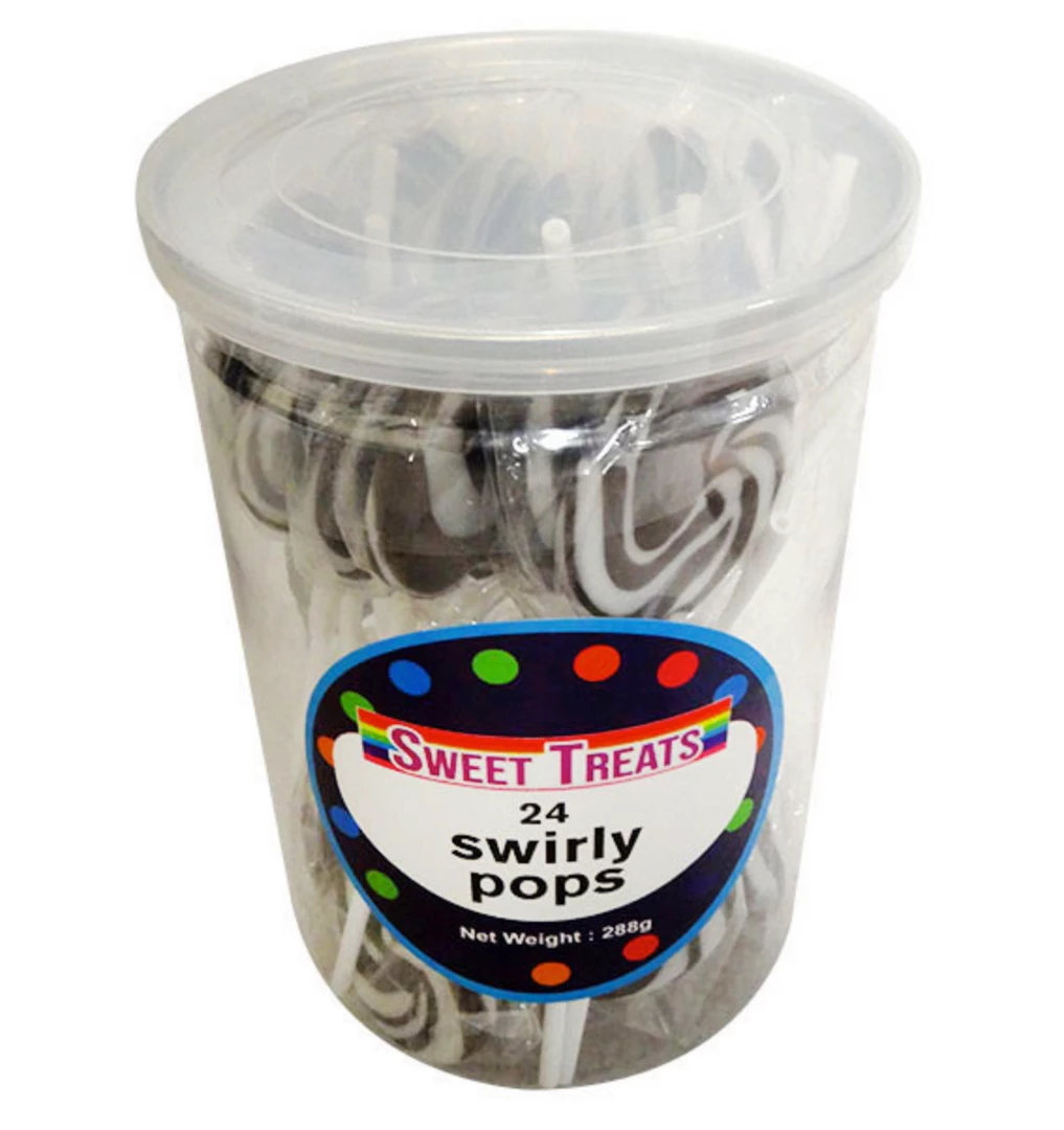 Sweet Treats Mini Black And White Lollipops 3 Sweet Treats Mini Black And White Lollipops