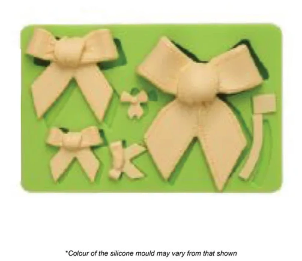 Cake Craft Assorted Bows Silicone Mould 3 Cake Craft Assorted Bows Silicone Mould