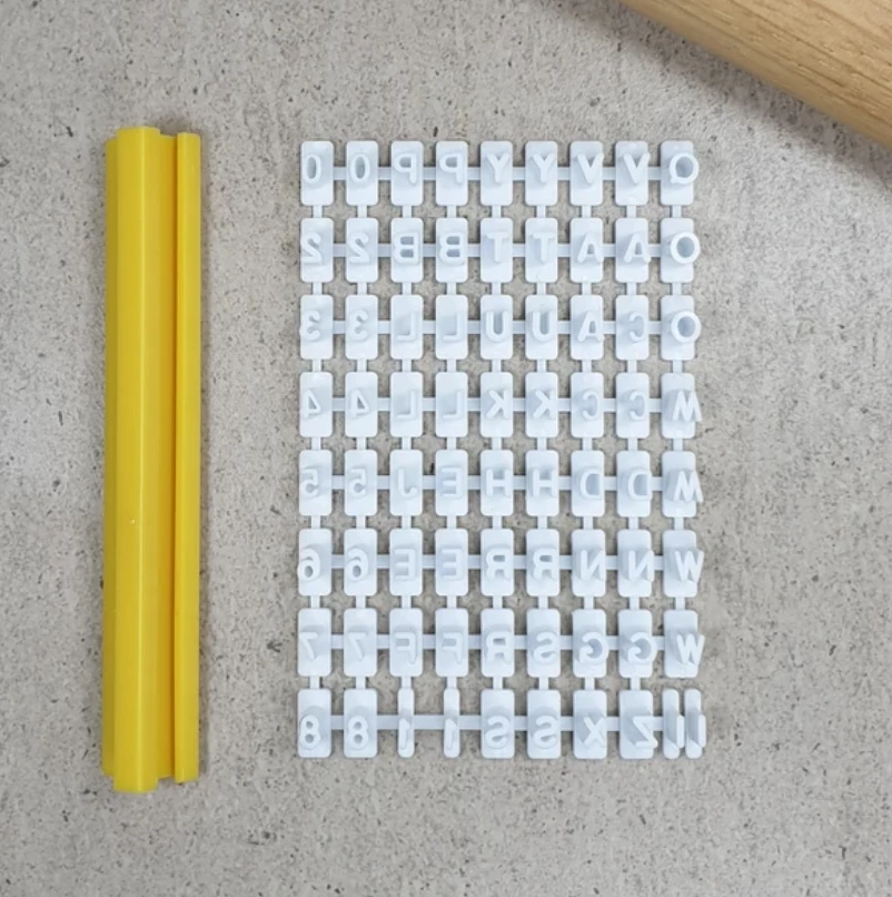 Custom Cookie Cutters Mini Alphabet Letter Set 3 Custom Cookie Cutters Mini Alphabet Letter Set