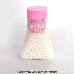 Sprink'd Polished White Sugar Balls | 4mm Sprinkles