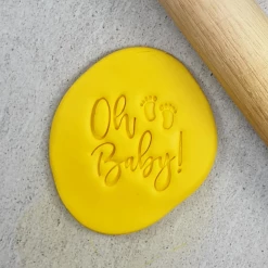 Custom Cookie Cutters Oh Baby Feet Embosser