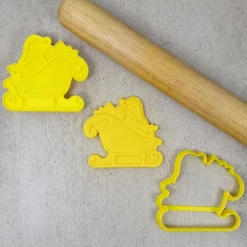 Custom Cookie Cutters Santas Sleigh Cutter & Embosser