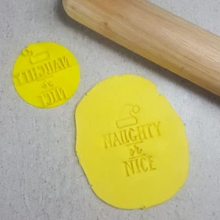 Custom Cookie Cutters Naughty Or Nice Embosser Cutters, Embossers, Debossers
