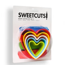 Sweetcuts Cookie Cutters Heart Cutter Set Of 5