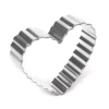 Stainless Steel Cookie Cutter Fluted Heart Cookie Cutter