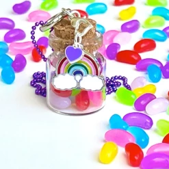 Sweet As Sugar Jewellery Jellybean Jar Chain Necklace
