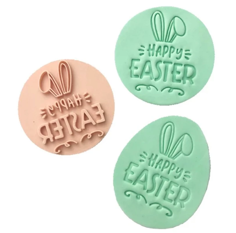 Custom Cookie Cutters Little Biskut Happy Easter Embosser 3 Custom Cookie Cutters Little Biskut Happy Easter Embosser