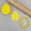Custom Cookie Cutters Easter Egg Cutter & Embosser Set